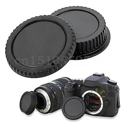 2 set Camera Body cap + Rear Lens Cap Hood Protector voor 1000D 500D 550D 600D 60D 5D 5D2 5D3 350D EF EF-S Rebel T1i Camera