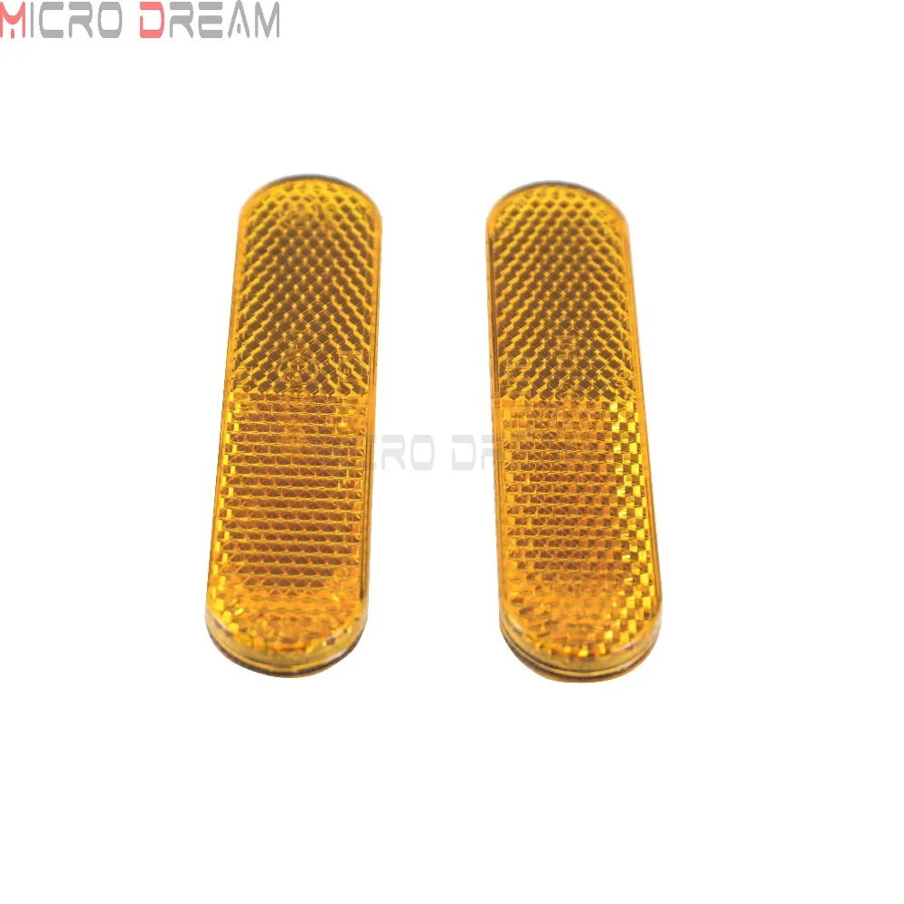 2 sztuk czerwone reflektory plastikowe reflektory motocyklowe reflektory widelec ATV motor terenowy ciężarówka naklejki reflektor ostrzeżenie o bezpieczeństwie uniwersalny — zdjęcie 5