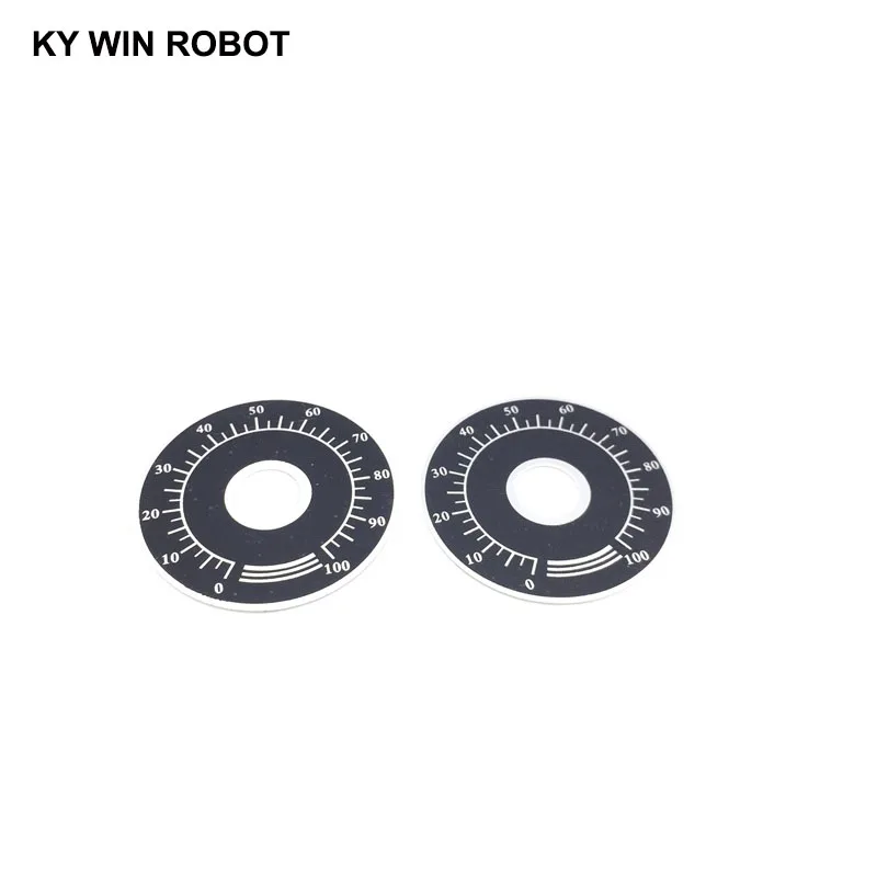 10pcs 0-100 WTH118 potentiometer knob scale digital scale can be equipped with WX112 TOPVR