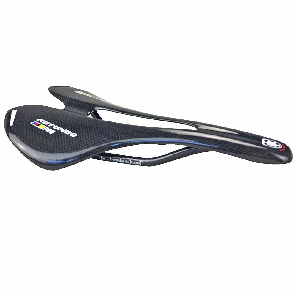 

Carbon fibre bicycle saddle mountain road bike saddle super light cycling cushion Bicycle Accessories 128/141mm