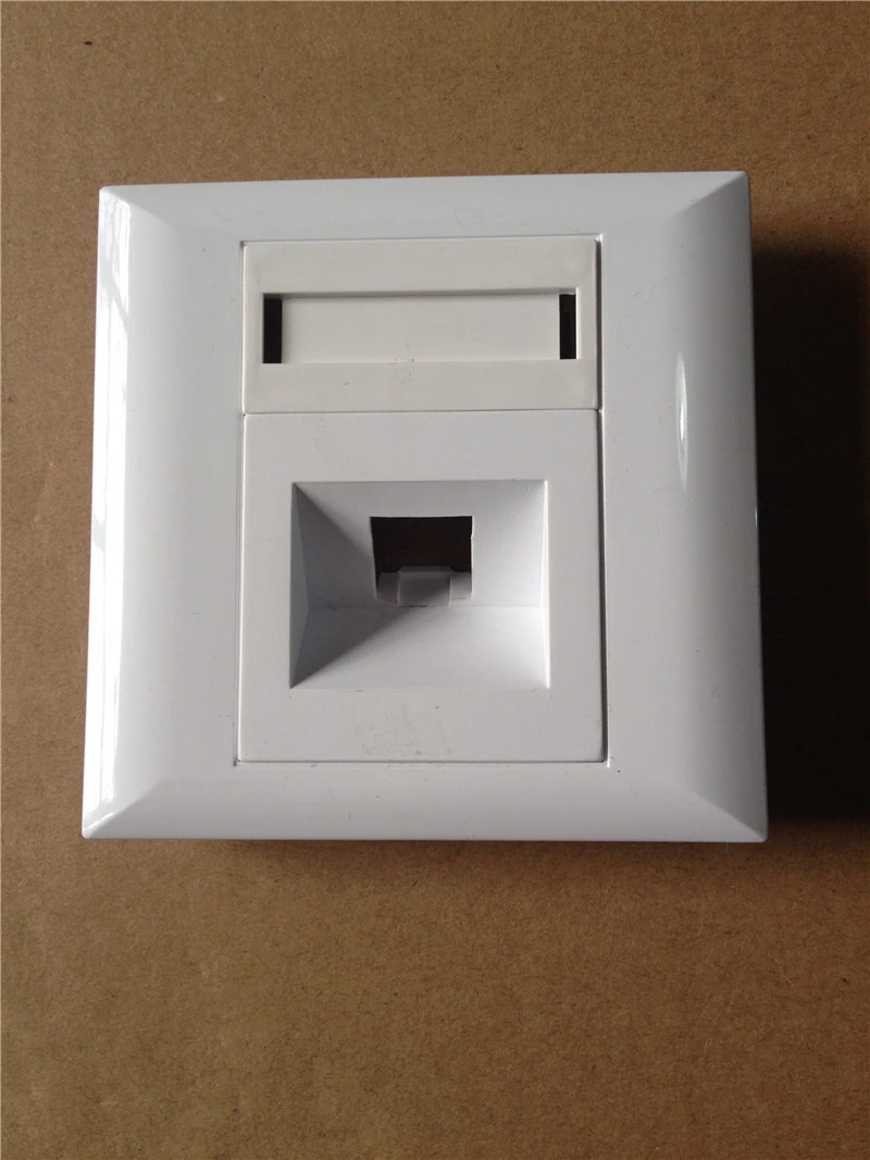 Cor branca ABS Wall Outlet Faceplate, placa de fibra óptica, LC SC Faceplate sem adaptador, SM, ftth, SX, DX, 2 Core, 1Core, 86, 30Pcs