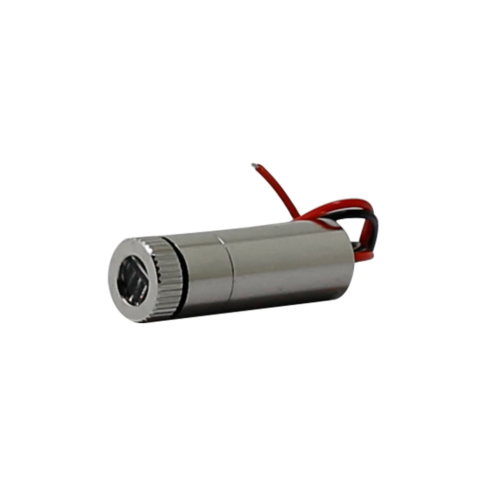 10mw 650nm Focusable Red Laser Cross Module with Lens and Built-in Driver 12x35mm