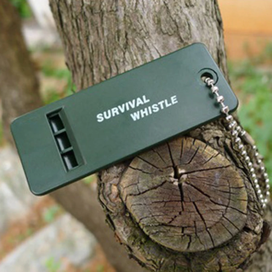 EDC tool outdoor Camping equipment Multi Survive Whistle Military Hiking Adventure Rescue Emergency Signal keychain WhistleFW020