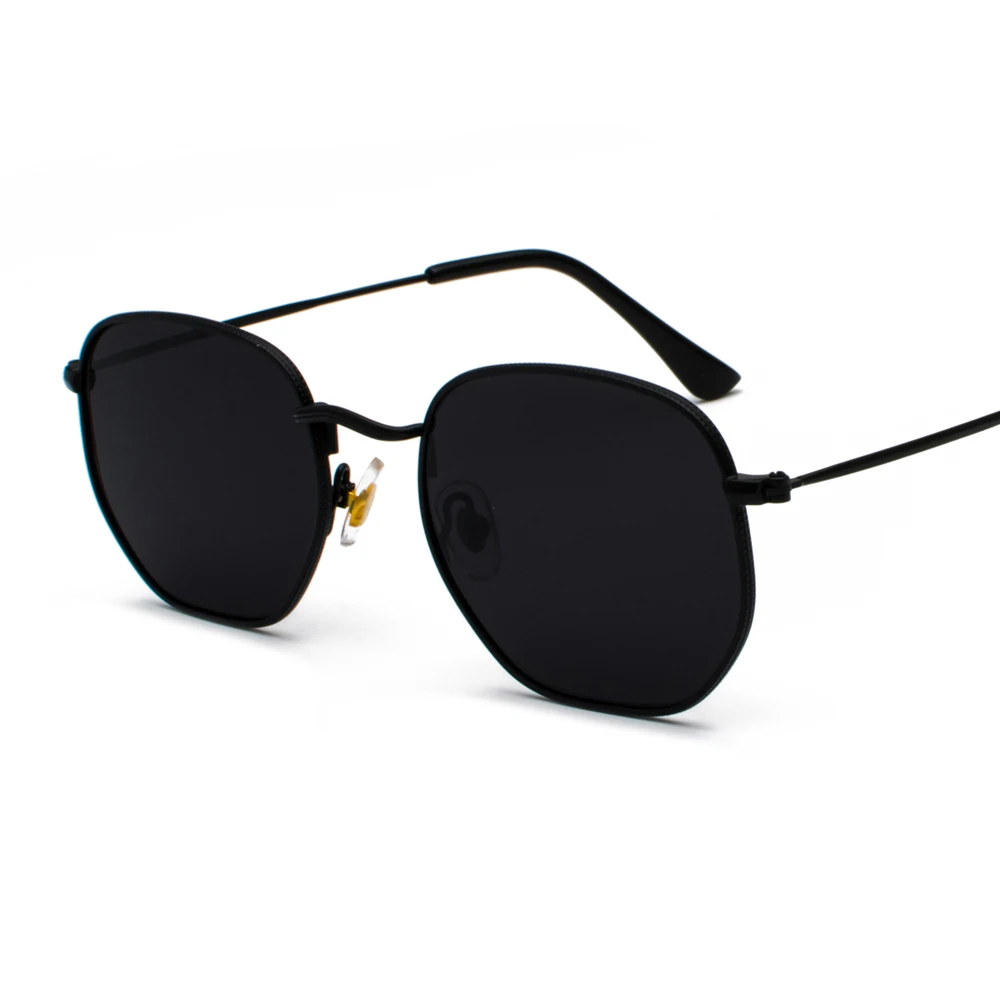 Kachawoo Vintage Gold Sunglasses Men Square Metal Frame Silver Brown Black Small Sun Glasses Female Unisex Summer Style