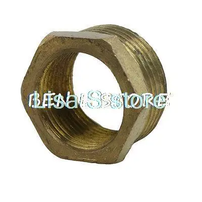 

Brass 1.27" x 0.96" Hex Bush Reducer Plumbing Fitting Adapter