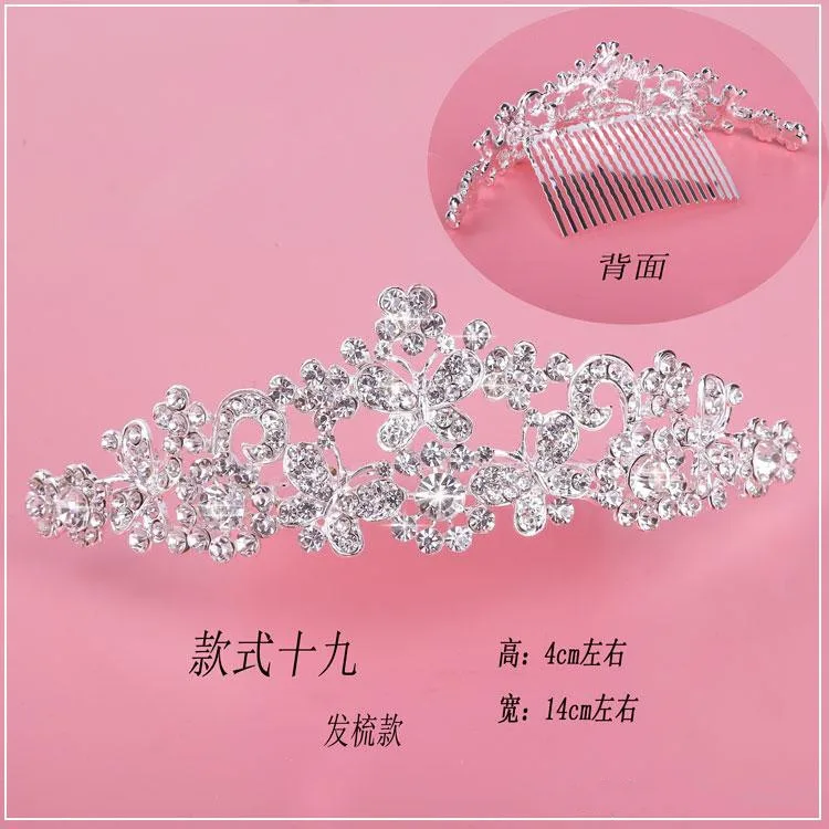 Tốt nhất Bán Bridal Fascinators Với Rhinestone Head Pieces Pha Lê Bridal Headbands Tiaras Tóc Cưới Phụ Kiện