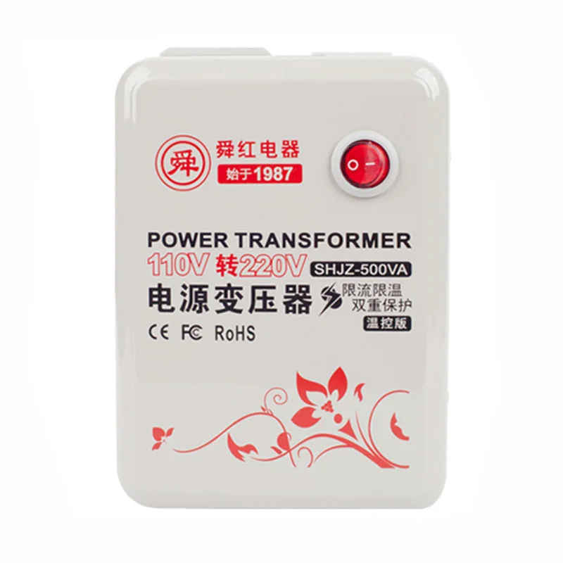 

500W transformer AC110v to AC220v / United States Japan Taiwan voltage converter transformer socket