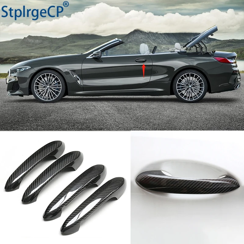 

for BMW 8 series G14 G15 G16 M850i 840i 2018 2019 2020 Accessories 100% real carbon fiber Auto outer door handle cover