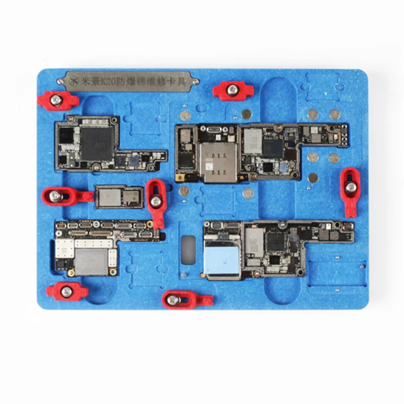 Resistenza Alle alte Temperature PCB Holder Apparecchio di Stazione di Lavoro per iPhone X XS XS MAX Scheda Madre Piantagione di Latta Con BGA Stencil