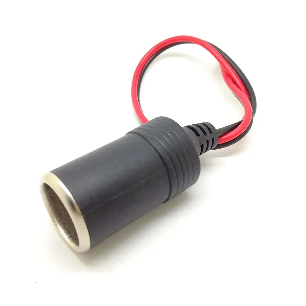 Allume-cigare de voiture femelle DC, prise, connecteur, adaptateur de câble, cordon