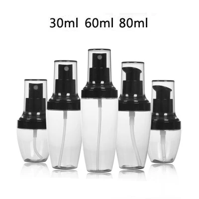 

30/60/80ml PET Spray Bottles Trigger Sprayer Fine Sprays Essential Oils Aromatherapy Perfume Refillable Bottle 300Pcs/Lot