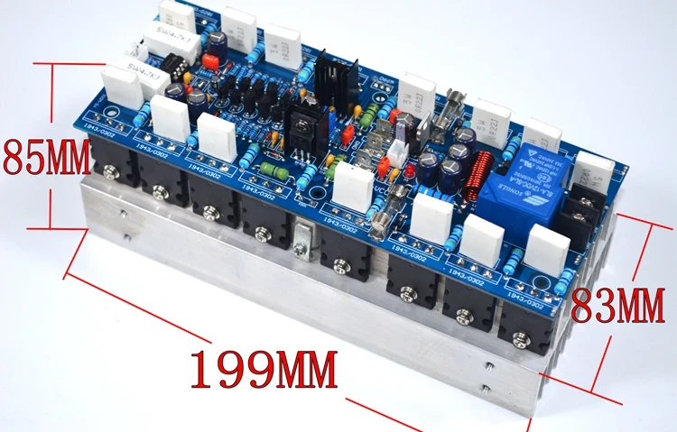 

V16 high power 1000W mono Japanese original 5200 / 1943 TTC5200 TTA1943 + 2CA1930 / 2SC5171 Professional stage amplifier board