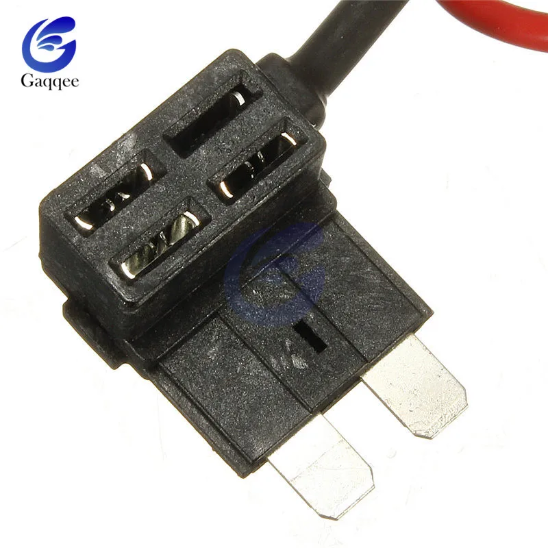 12V Mini Micro Standard Car Fuse Holder Add-a-circuit Piggy Back Fuse TAP Adapter ATM APM  Blade Auto Fuse w/ 10A Blade Car Fuse