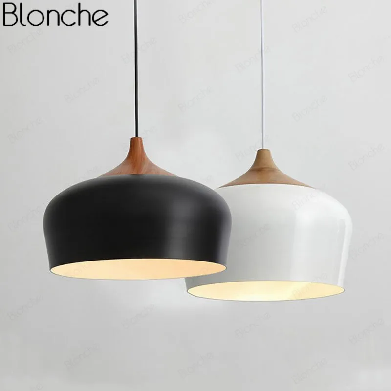 

Скандинавские подвесные светильники, деревянный подвесной светильник для дома, кухни, бара, осветительные приборы, современный подвесной светильник, алюминиевый абажур E27