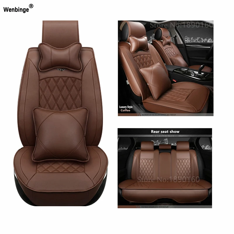 

Universal PU Leather car seat cover For Lincoln Navigator MKZ MKS MKC MKX MKT auto accessories car-styling car-stickers 3D Black