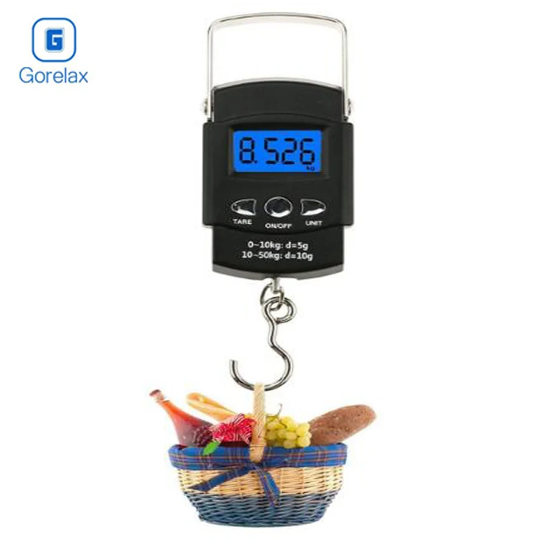 Gorelax Libra Electronic Balance Scales with Ruler, Precision Hand Scales,Mini Pocket Digital Travel Suitcase Luggage Fish Scale