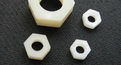 100pcs M8 Metric Thread Insulation Plastic Nylon Hex Nut Screw Nut Hexagon Nut