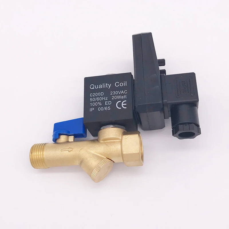 High Quality 1/2 Electric Drain Timer 12V 24V 220V 16bar Solenoid Valve Water Controller Brass 2 Way Compressor Automatic Valve