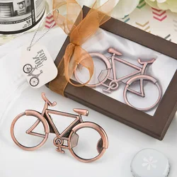 1PCS X Vintage Copper Bicycle Bottle Opener in Gift Box Best Wedding Souvenir Bike Wine Beer Openers Welcome Drop Shipping