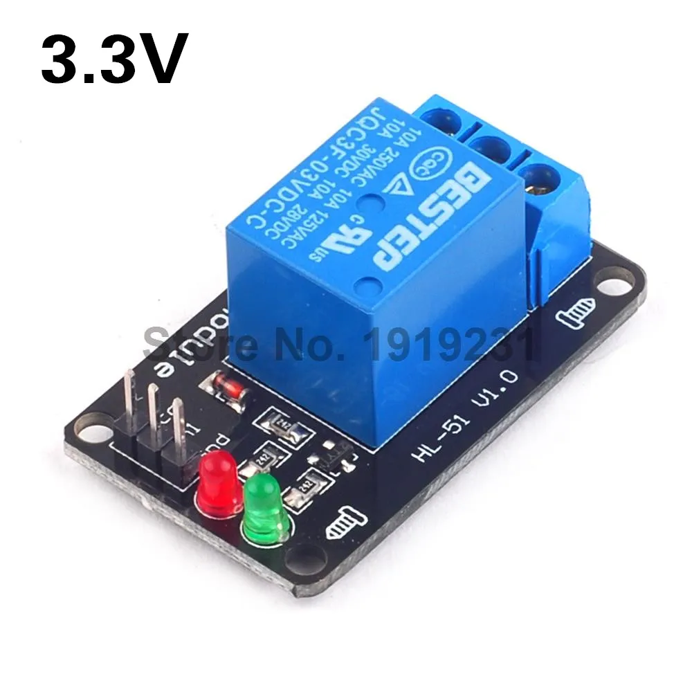 3.3V Low Level Trigger One 1 Channel Relay Module Interface Board Shield for PIC AVR DSP ARM MCU Arduino