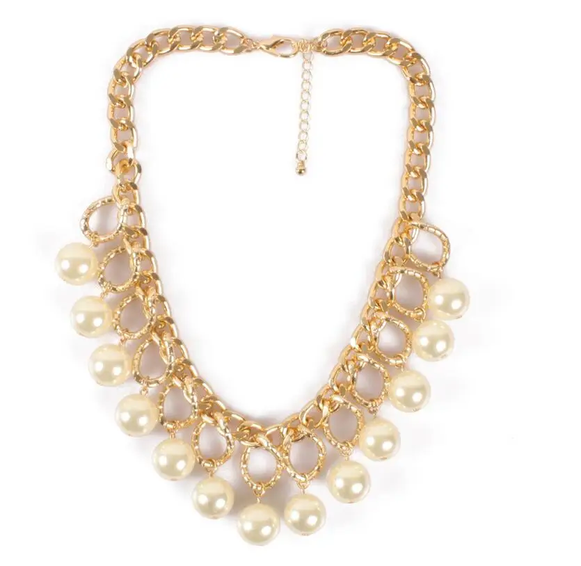 sale hot multi-layer necklace large imitation pearl necklace women necklaces and pendants