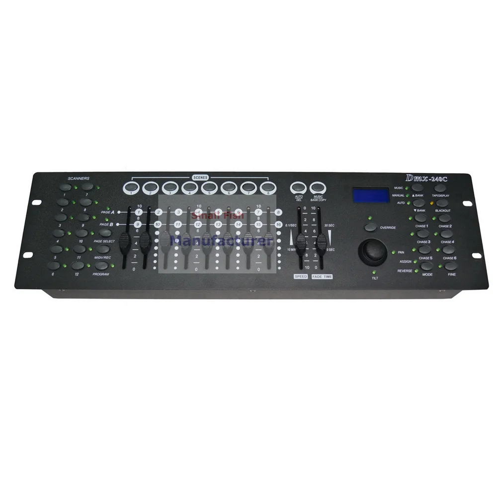 

2XLot YUER 240 C DMX Controller Stage Lighting DJ Equipments DMX Console For LED Par Moving Head Spotlights DJ Controller