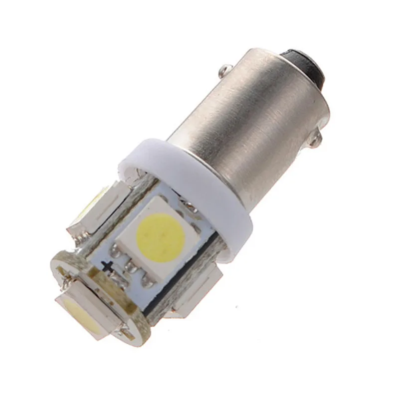 100pcs Wholesale DC 24V BA9S T4W Truck LED Reading Indicator License Plate Light Bulb Auto Map Dome Instrument Lamp 5SMD 5050