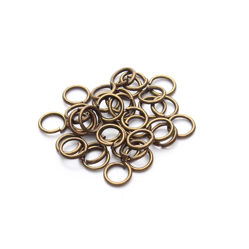200 teile/los 5mm Open Jump Ringe Bronze/Gunblack/Gold/Rose gold/Silber/Rhodium Link loops für DIY Schmuck Machen Stecker F309