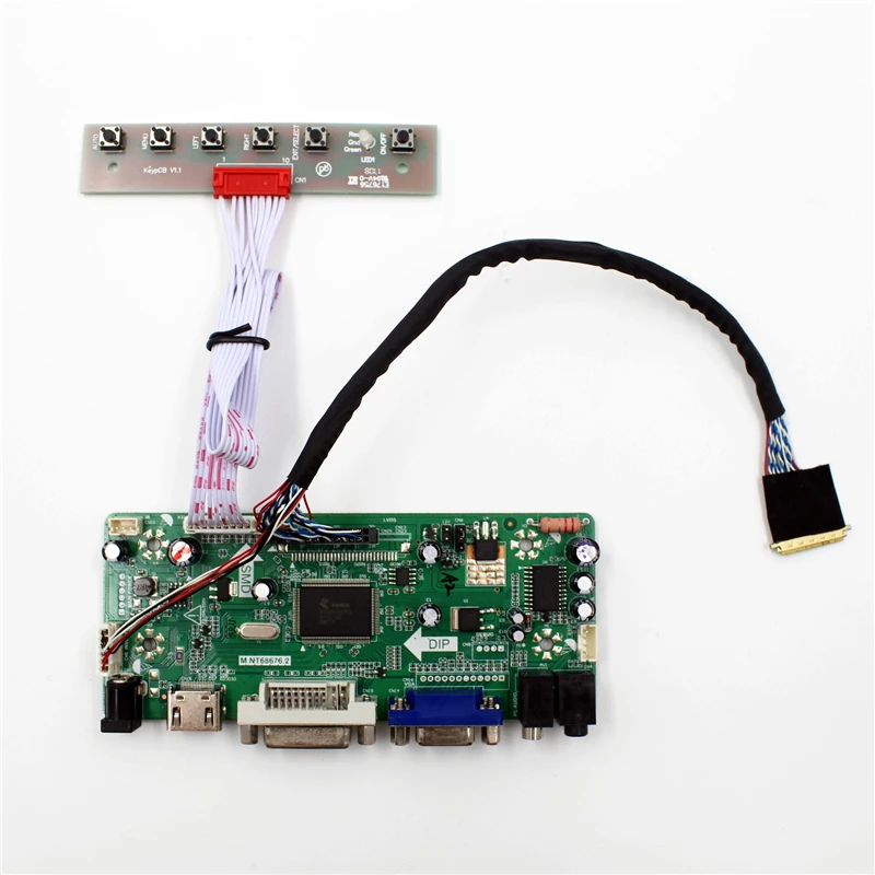 

NT68676 VGA DVI AUIDIO LCD Controller Board HDMI-compatible for 17.3 inch 1600X900 LP173WD1-TLA1 universal lcd controller board