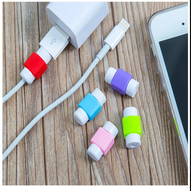新しいケーブルプロテクター,データライン,色,コード保護ケース,長さのケーブルワインダーカバー,iPhone用USB充電ケーブル