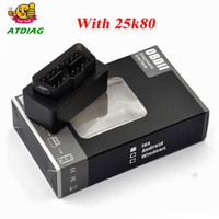 25k80 OBD2 Mini Eml327 V1.5  Bluetooth Adaptor Car Auto Diagnostic Scanner for Android/ PC Automotive Scaner Elm327 Real V1.5
