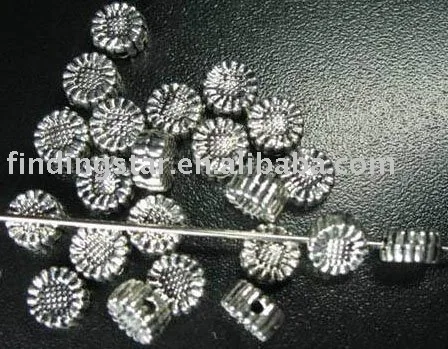 

FREE SHIPPING 600pcs Tibetan silver tiny sunflower spacer beads A500