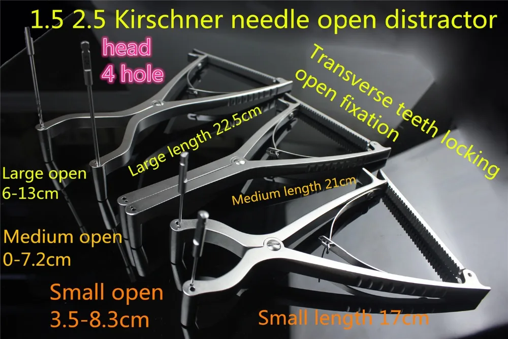 medical orthopedic instrument 1.5 2.5 Kirschner\'s pin opener Ankle Knee joint Kirschner needle distractor wire Retractor forceps