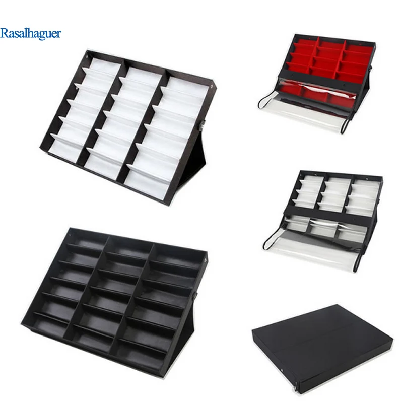 18 Grids Glasses Display Box Glasses Storage Box Sunglasses Display Stand Dust-proof Storage Glasses Box Packaging