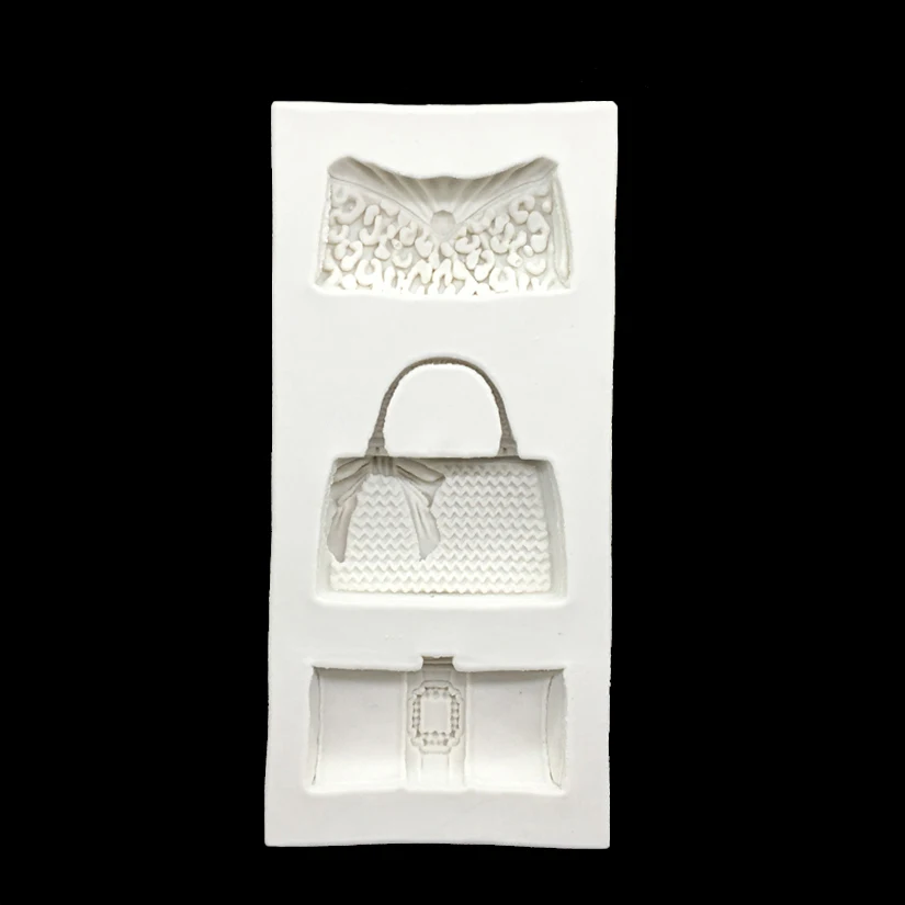 Handbag Shapes Silicone Sugarcraft Mold, Fondant Cake Decorating Tools Bakeware