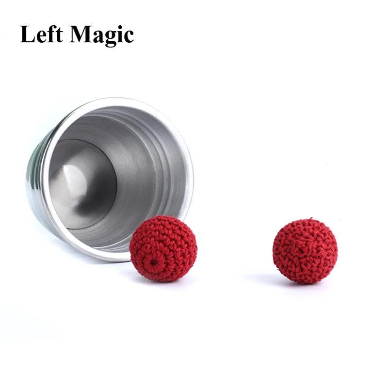 Aluminum Chop Cup - Silver,Classic Line Magnetic Cup Magic Tricks Magic Props Magic Toys Middle Size Close up Magia Gimmick