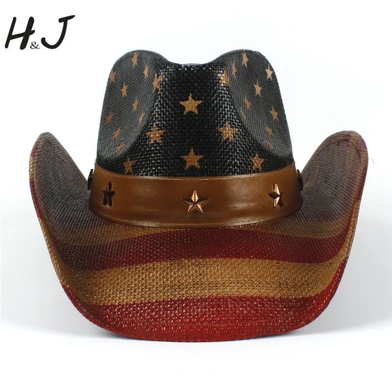 Fashion Men Cowboy Hat Summer Western Sombrero Hombre Hat Cowboy Sun Hat Good Package