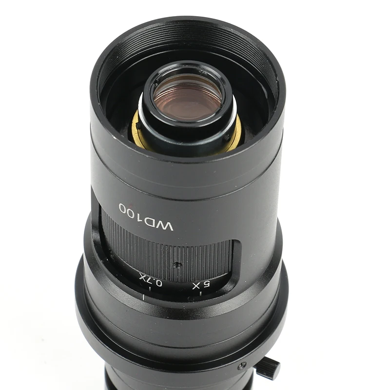 Einstellbares 180X 120X 300X 200X 130X Zoom C-Mount-Objektiv 0,7X~4,5X Vergrößerung 25mm für HDMI USB Industrie-Videomikroskopkamera – Detail 11