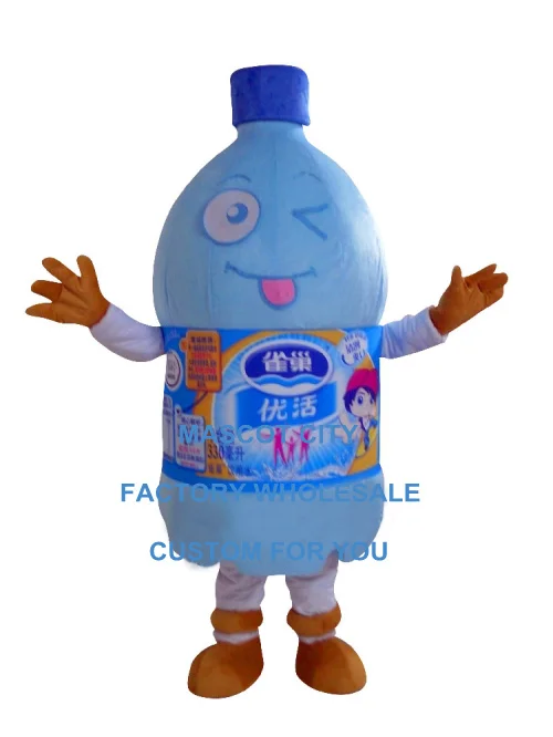 mineral water bottle mascot costume custom cartoon character cosplay adult size carnival costume 3519