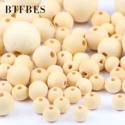 BTFBES Green Round Wooden beads 5~30mm Ecofriendly Loose Spacer Beads for DIY Jewelry Necklace Bracelet Craft Making Accessories
