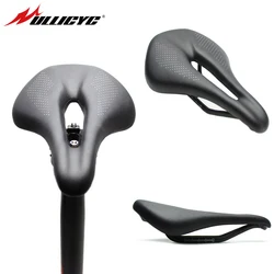 ULLICYC Carbon Bicycle Saddle MTB Mountain Bike Seat Cycling Leather Saddle Hollow Seat Cushion Road Bike Seat Bicicleta ZD860