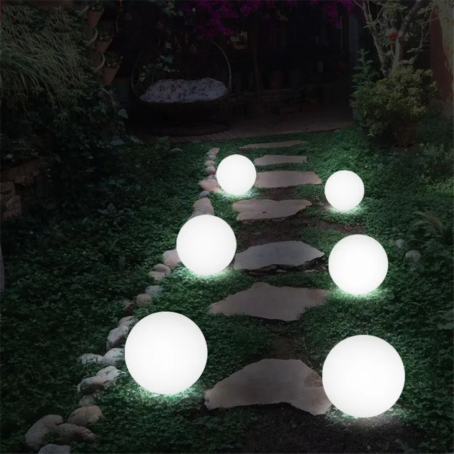 Christmas Outdoor LED Garden Ball Lights Remote Control Floor Lawn Lamp Swimming Pool Wedding Party Holiday Home Decoration