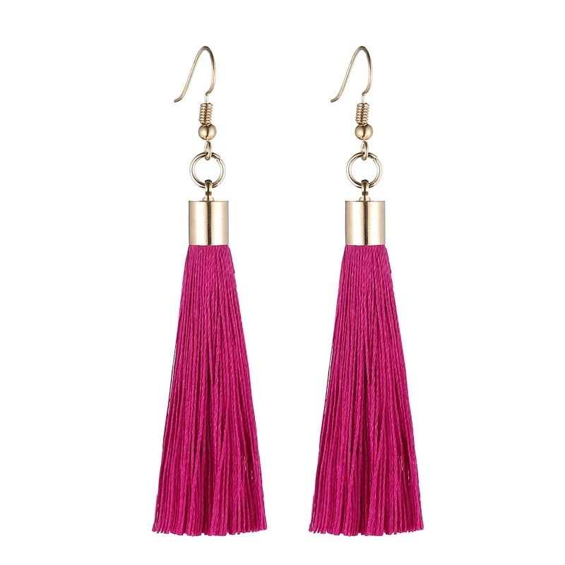 LOVBEAFAS Fringe Quaste Ohrringe Für Frauen Gold Farbe Vintage Lange Tropfen Baumeln Ohrringe Mode Hochzeit Schmuck Party Geschenk – Detail 9