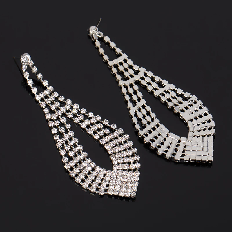 YFJEWE Women Fashion Bohemia Rhinestone Decoration Earring Vintage Long Tassel Earrings  Earring #E056