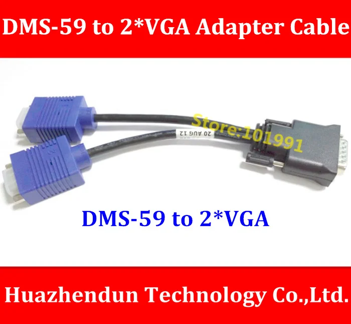Надежное качество, внешний адаптер VGA для видеокарты 59Pin DMS в 2 * VGA, Поддержка ATI HD2400 ATI X1300