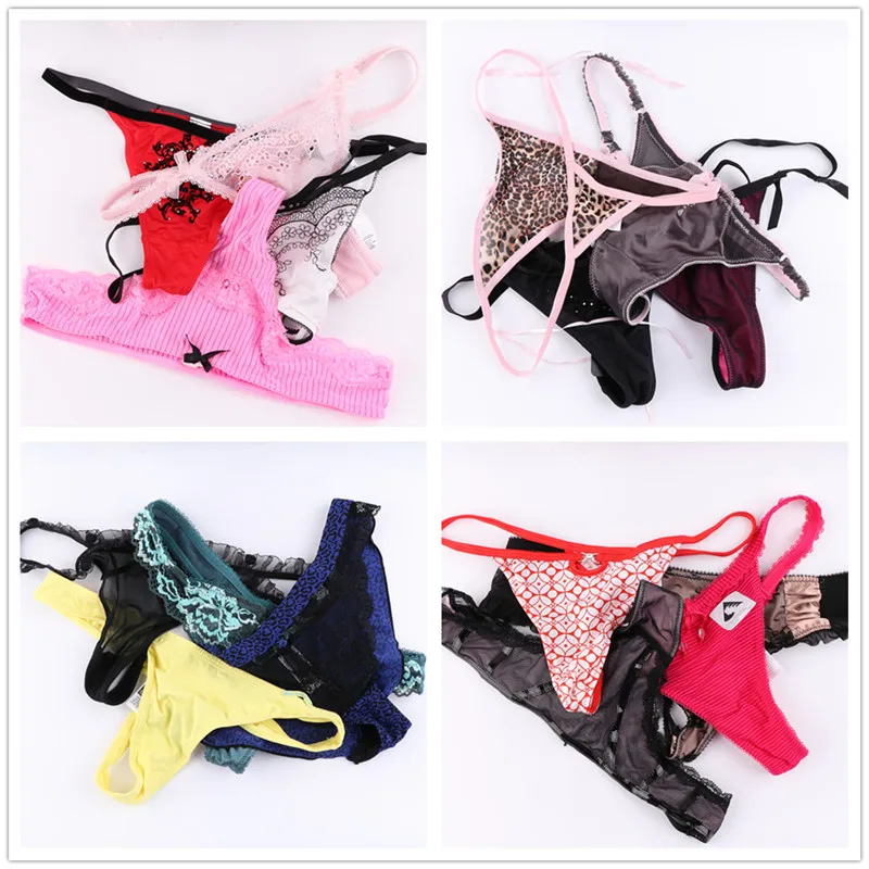 5/10 PCS/Lot Random Variety of  Thongs and G strings Women Panties Female Thong T back Women Underwear Lingerie Tanga