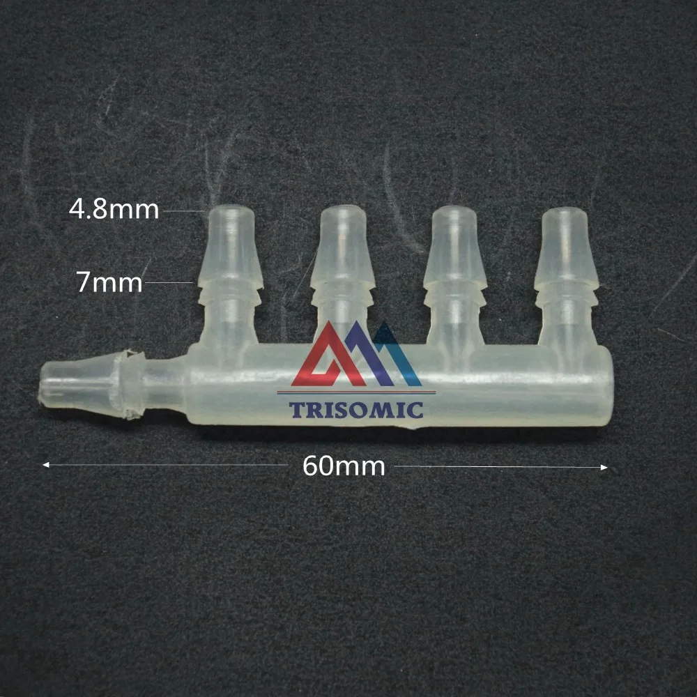 Соединитель 4,8 мм Cross tpye(5way) equant, равномерный Столярный материал трубы, полипропиленовый пластиковый фитинг для аквариума, авиакомпании, аквариума