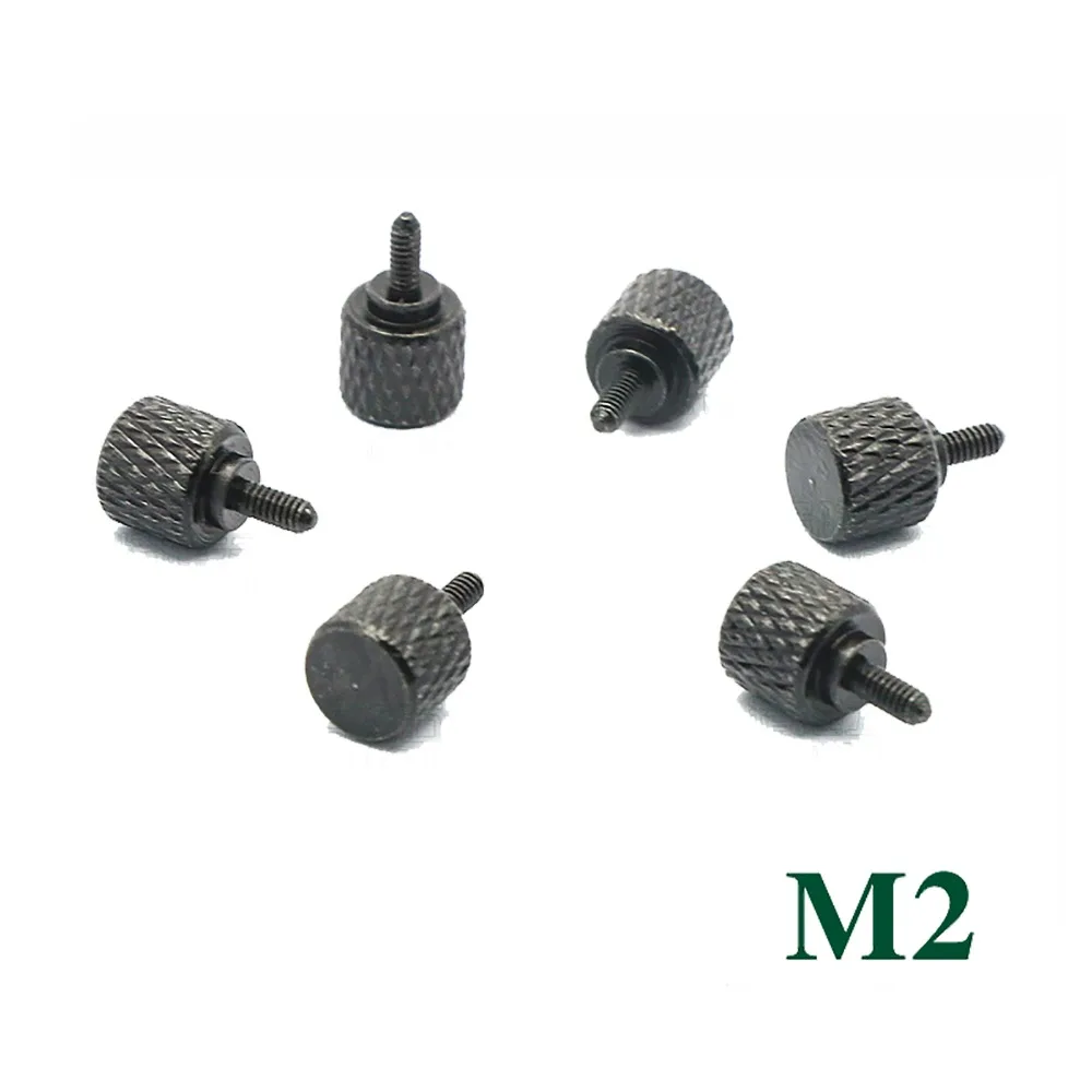 M2*4.5mm Thumb Screws Knurled Head Thumb Bolt Machinery Tool Round Adjustment Hand Screw Mini Screw