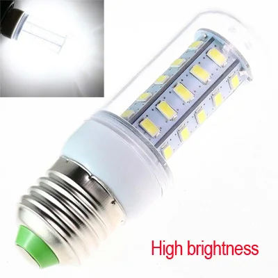 

Энергосберегающая светодиодная лампа высокой яркости E27 5730SMD, лампа-кукуруза, 7 Вт, белая, переменный ток 220 В, 1 шт./лот