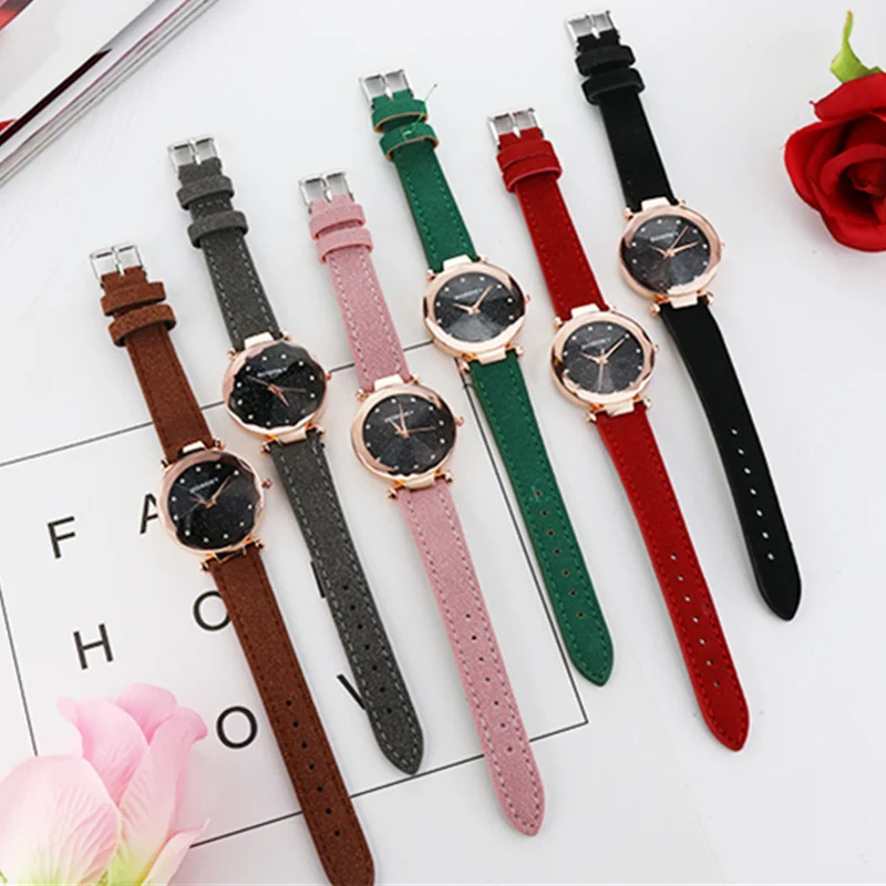 Reloj Mujer 2021 Gogoey Starry Sky Wrist Watch Ladies Fashion Casual Quartz Watch Women Clock Women\'s Watches Relogio Feminino